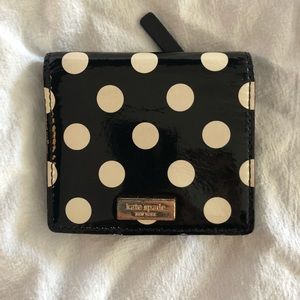 Dotted patent leather KATE SPADE wallet